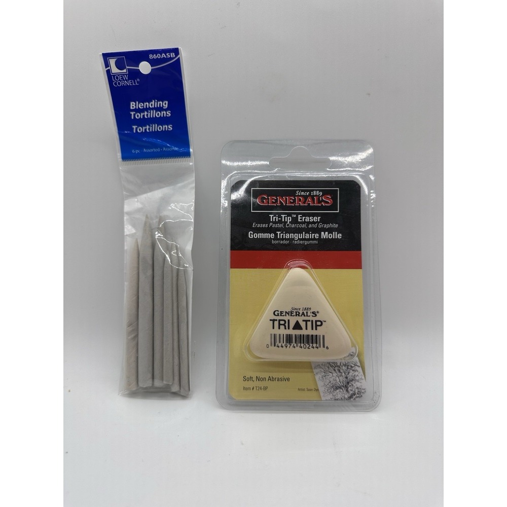 Art Blending Sticks & General's Tri Tip Eraser New Drawing Tools